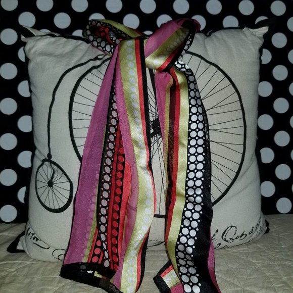 Classy dressy silk scarf, bold, beautiful - Picture 1 of 3